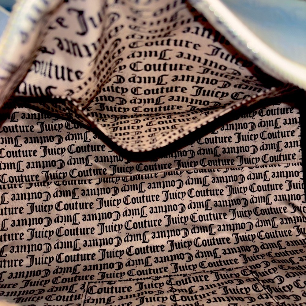 💎RARE💎Juicy Couture Duffle Bag NWT – Blue Monogram & Rhinestone Logo - Picture 5 of 10